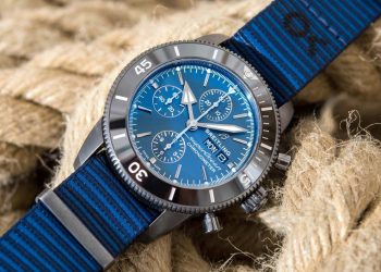 Breitling Releases A New Sustainable Watch Strap Superocean Heritage Ocean Made From Recycled Materials