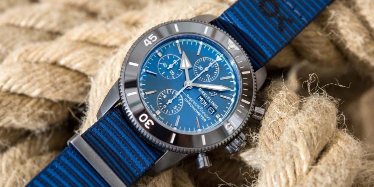 Breitling Releases A New Sustainable Watch Strap Superocean Heritage Ocean Made From Recycled Materials