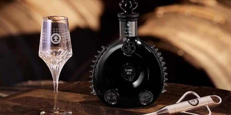 Hark! Behold the Louis XIII Rare Cask 42.1, a most exquisite libation